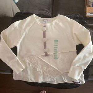 Brand new Naartjie Kids off white long sleeve shirt.